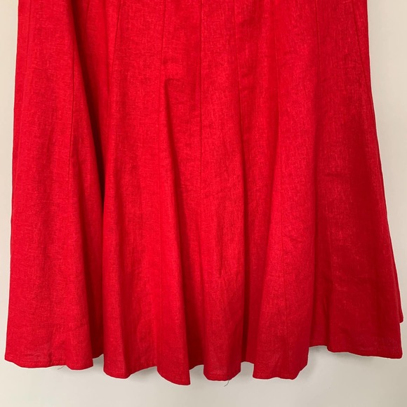 R&M Richards sleeveless midi dress linen blend fully lined back zip size 22W NWT - Picture 4 of 12